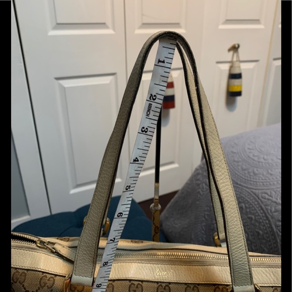Authentic Gucci canvas and leather tote - Picture 6 of 16